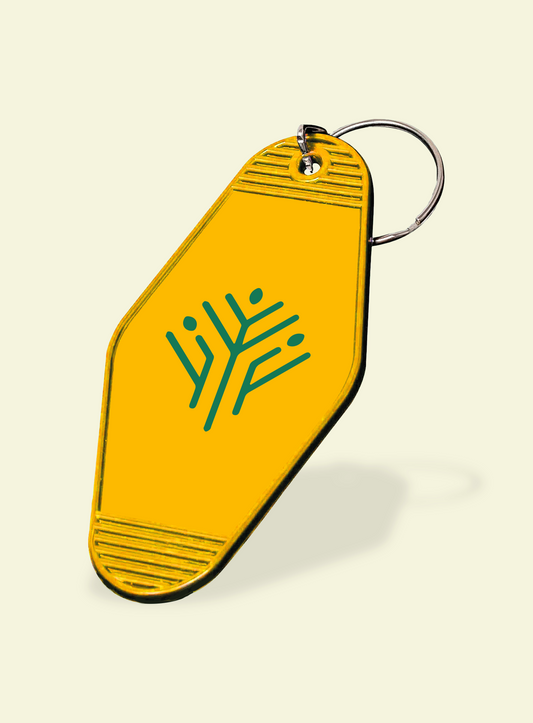 El Poblado Yellow Icon Keychain