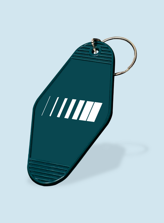 Sathorn BKK Teal Graphic Keychain