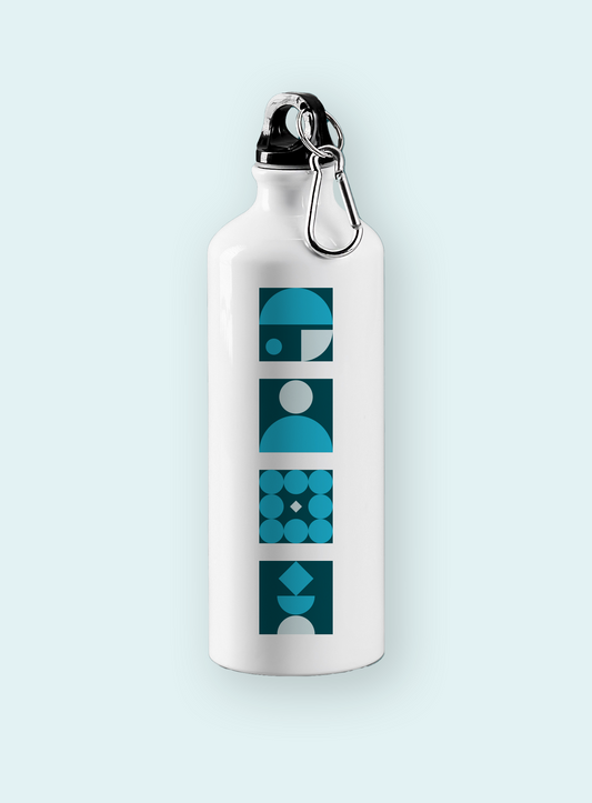 Sathorn BKK Square Graphic White Water Bottle